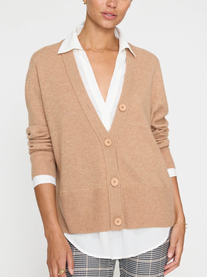 2024 CallieLayeredLookerCardigan JER3659 CamelMelangew White 1191 2 ecom