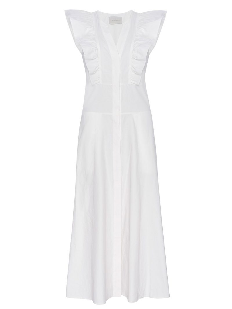 AURORARUFFLEDRESS IVORY