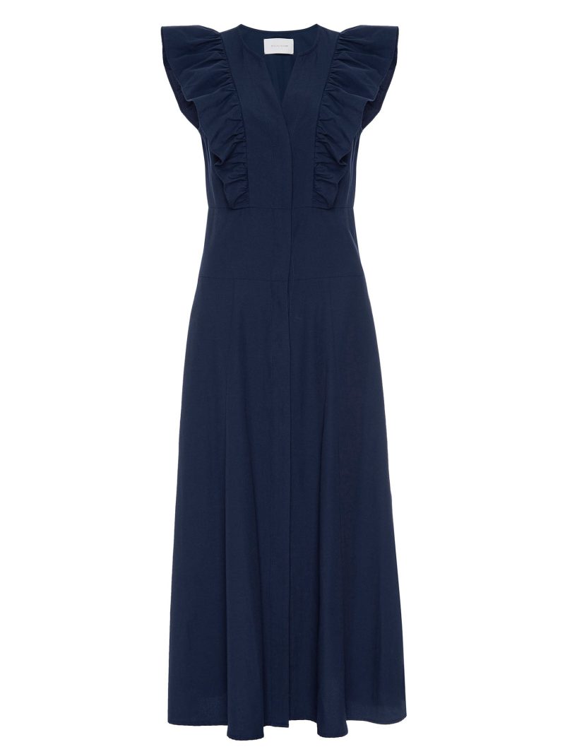 AURORARUFFLEDRESS NAVY