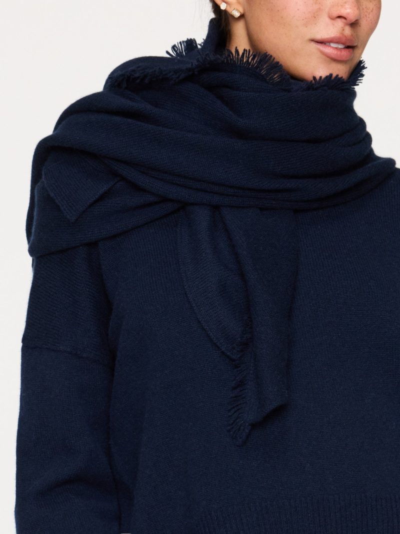 Cashmere Wrap Navy 5