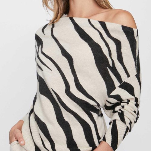 DEL 1 LORI PRINTED OFF SHOULDER LUXP3016 ZEBRA PRINT 1 bd76c38e b2bd 4b92 a73c 634b9714049d