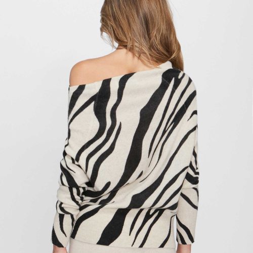 DEL 1 LORI PRINTED OFF SHOULDER LUXP3016 ZEBRA PRINT 4