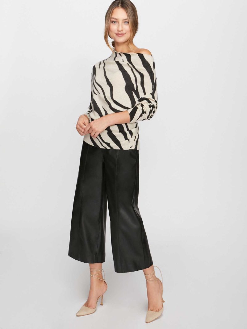 DEL 1 LORI PRINTED OFF SHOULDER LUXP3016 ZEBRA PRINT 6