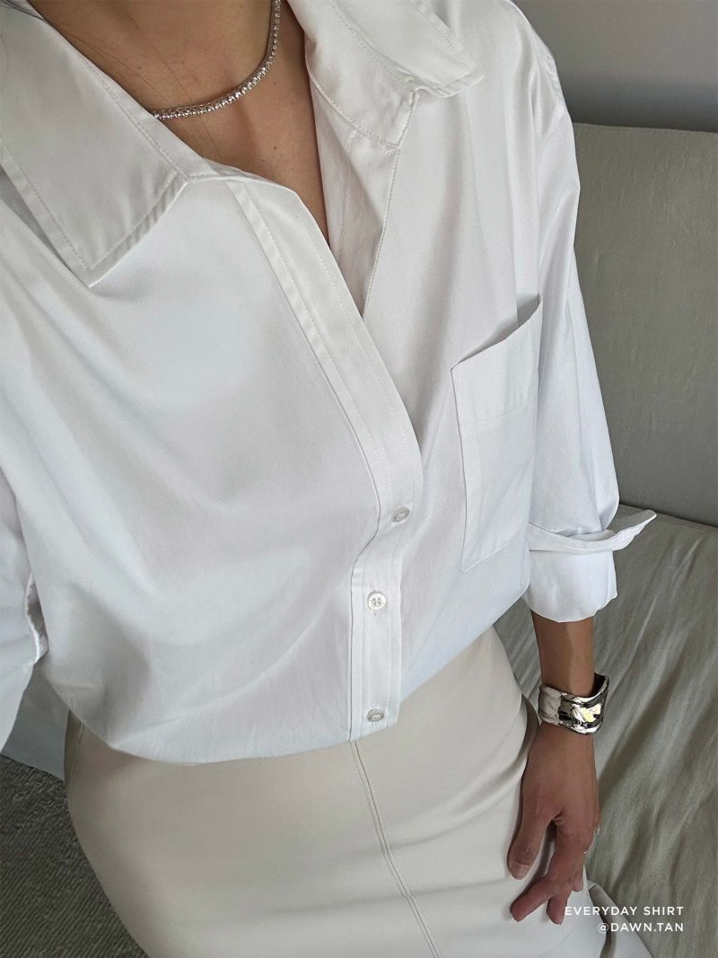 Dawn Tan dawn.tan Everyday Shirt Salt White 4 E COMM