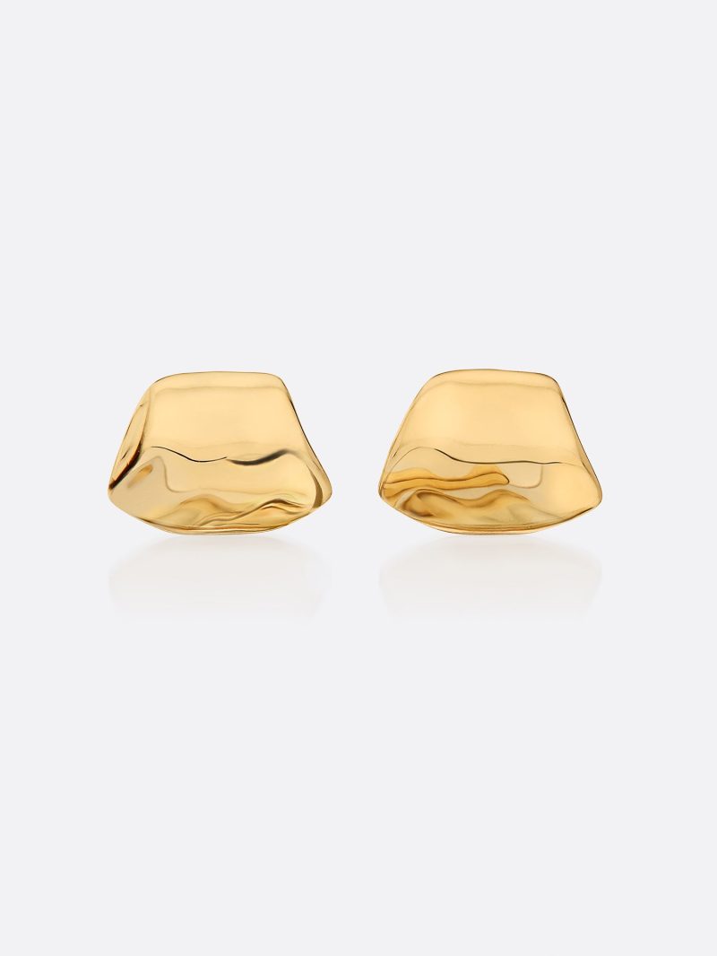 Goldenwaves 18kgold moltenearrings