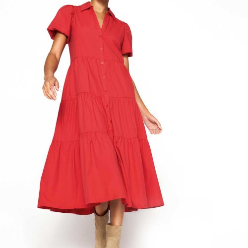 Havana Dress JCP3622 Carmine Red 1