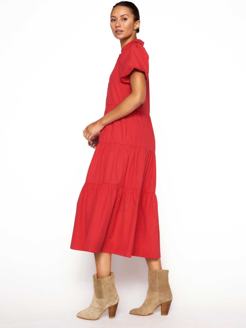 Havana Dress JCP3622 Carmine Red 2