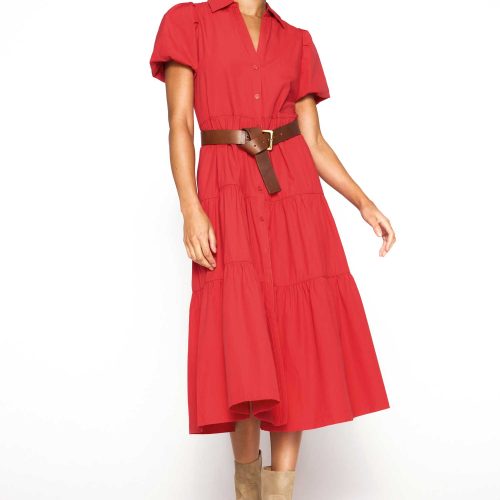 Havana Dress JCP3622 Carmine Red 4