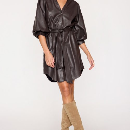 Kate Belted Shirt Dress TPU4040 Timber 2605