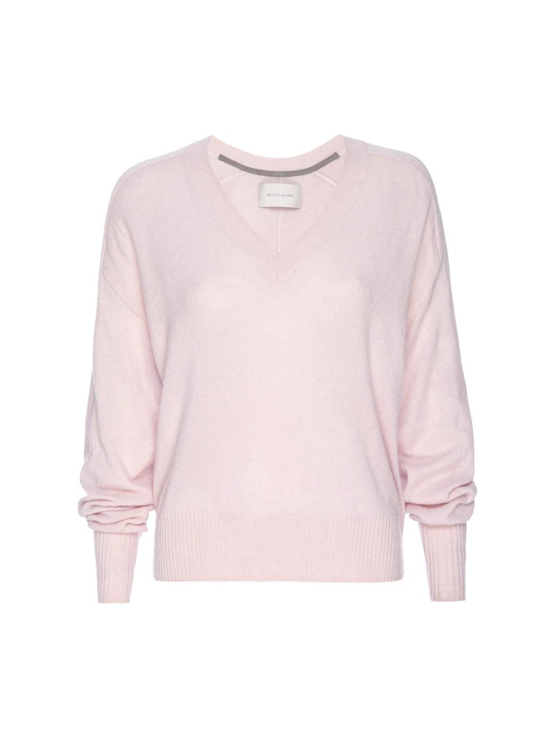 Leia Vee Sweater LUX4201 Rose Quartz