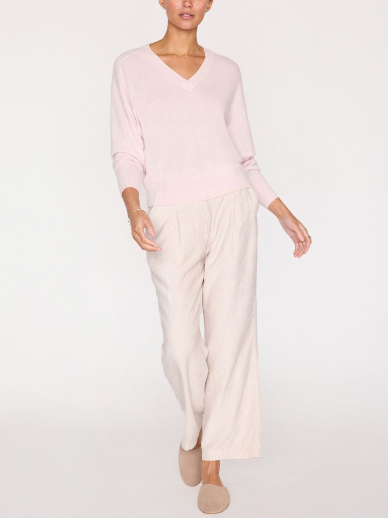 Leia Vee Sweater LUX4201 Rose Quartz 1025