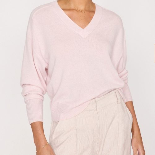 Leia Vee Sweater LUX4201 Rose Quartz 1033