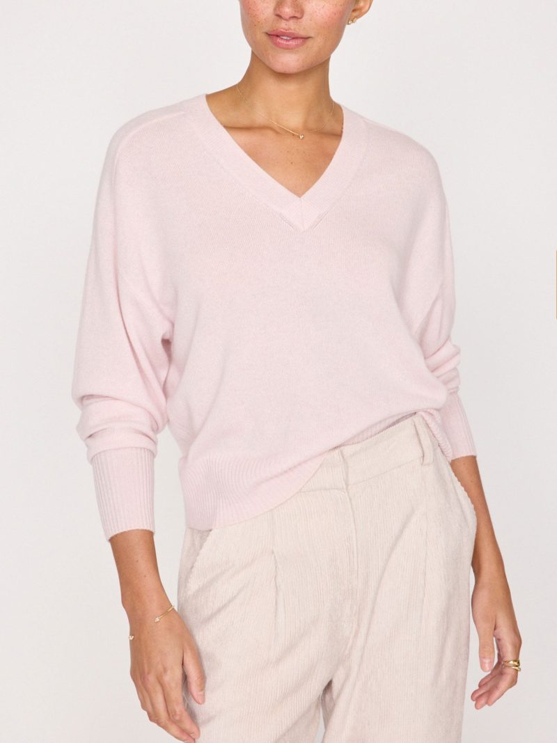 Leia Vee Sweater LUX4201 Rose Quartz 1033