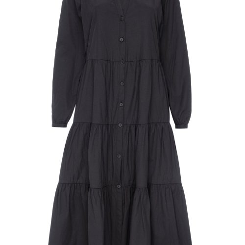 Long Sleeve Havana Dress JCP3993 Black Onyx