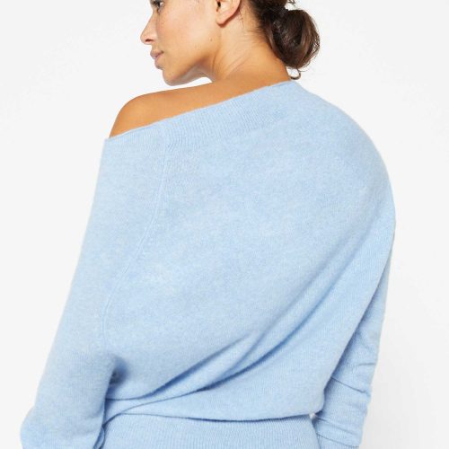 Lori Off Shoulder LUX3016 AirBlue Melange 3