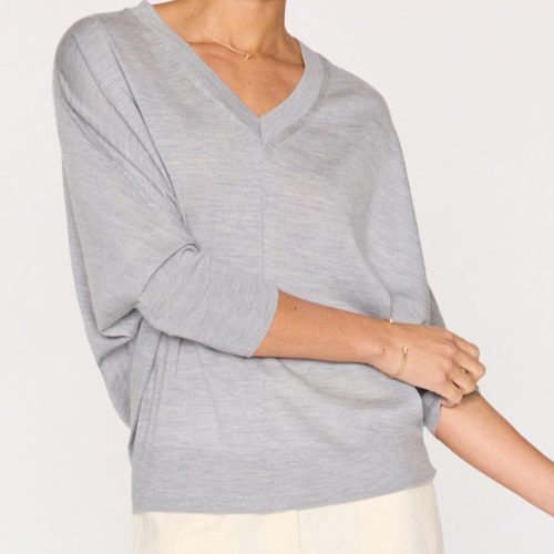 Ursa Knit Top TWO4351 Mineral Grey Melange 05792