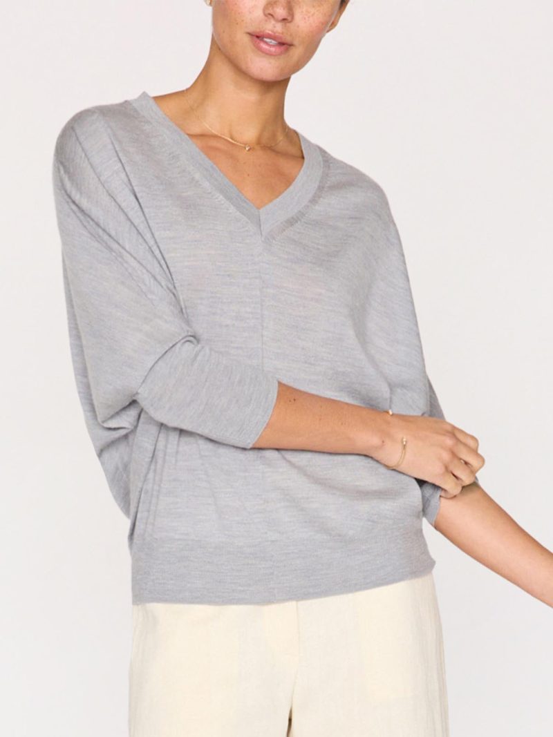 Ursa Knit Top TWO4351 Mineral Grey Melange 05792