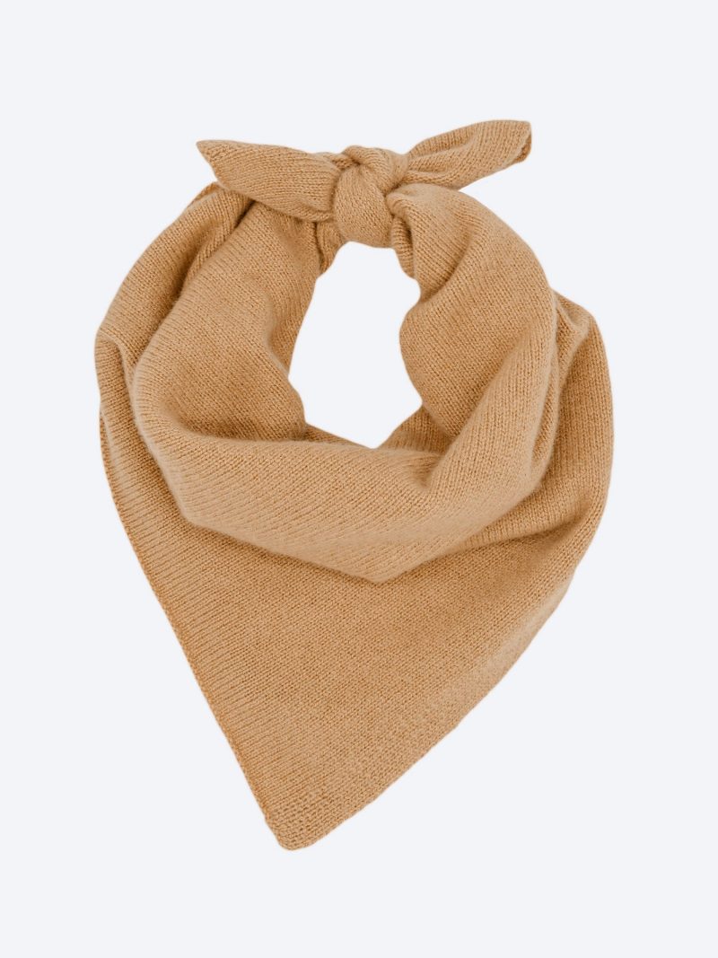 cashmere neck tie camel